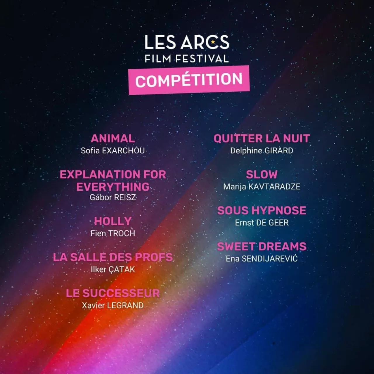Programmation Les Arcs 2023